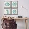 Stupell Industries Aquatic Sea Life Impressions 4pc Framed Giclee Set Design by Susan Arnot